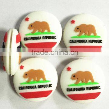 Round California Bear Flag tennis dampeners