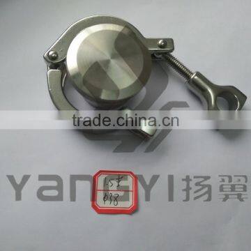 Stainless Steel 1.5'' Tri Clover Clamp With End Cap Ferrule and Gasket