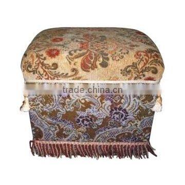 plywood fabric ottoman