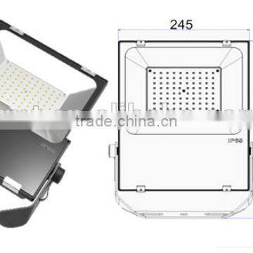 IP65 Die Casting Aluminum 80w Thin LED Flood Light Housing