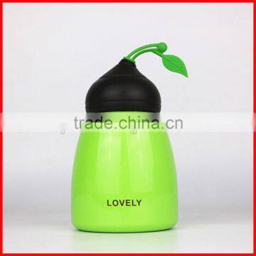 Portable Vacuum Thermo Student Water Bottle Stainless Steel Cute Chocolate Calabash Bottle photo-3