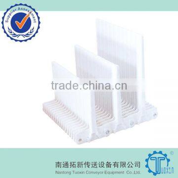 400 Raised Rib Plastic Modular Conveyor Belt with Base Flights