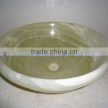 GOOD QUALITY PURE GREEN ONYX ROUND SINKS AND BASINS photo-4