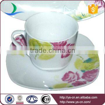 Blue Flower Decal Ceramic Hotel Restaurant Crockery Tableware photo-2