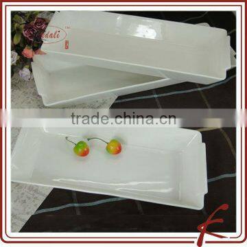 2014 new shaped white ceramic living ware set