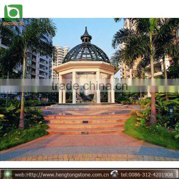 Hand Carved Stone Garden Gazebo
