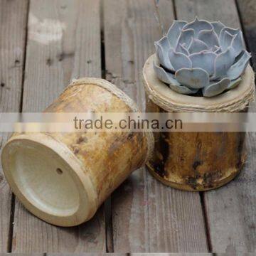 Home Design 5 Inch Succulent Plant Small Wood Flower Planter photo-2