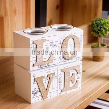 new style wholesale wooden candle holder for sale