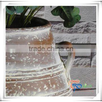 Popular Fiberglass Oval Shaped Rustic Garden Pots photo-4