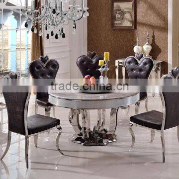 TH374 customized high quality round dining table set