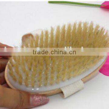 Cy305 Bath Body Brush, 100% All Natural Boar Bristle Wooden Handle & Band Fixed Bristles Brush photo-2