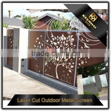 Decorative Laser Cutting Aluminum Panels Perforated Metal Sheet Fence