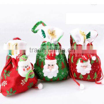 Large Felt Christmas Gift Bag Santa Sack - Two Designs Available photo-4