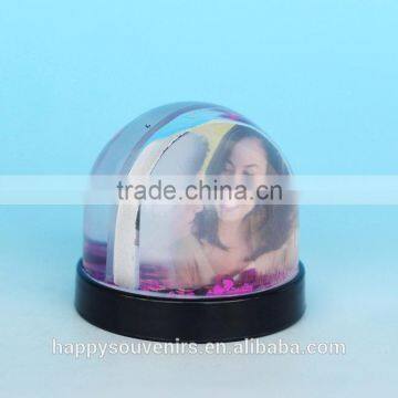 Black Base Photo Frame Plsatic Snowball For Gifts photo-3