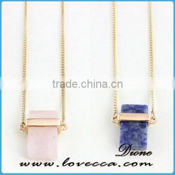 Wholesale Cheap Gemstone Necklace Gold Druzy Necklace