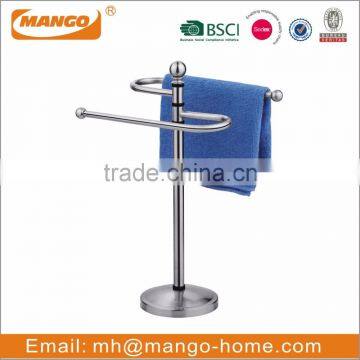Wall Mounted Dual Tier Chrome Plating Metal Bathroom Rack photo-3