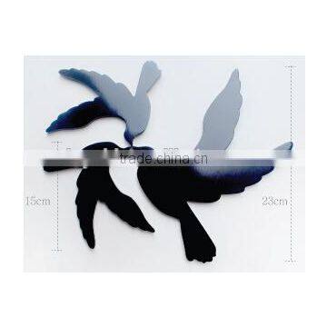 New DIY MDF 3D Bird Wall Sticker Home Decal for Kids Room Wall Wood Murals Sticker Wall Art Decor photo-6