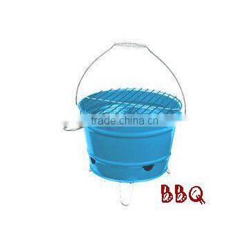 Outdoor BBQ Portable Barbecue Bucket Festival Camping Grill photo-3