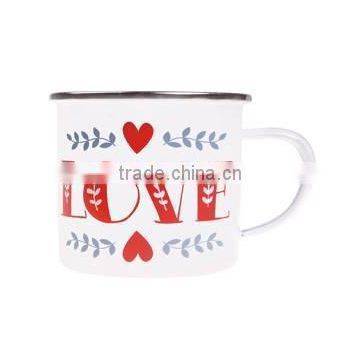 2015 New design customized logo enamel cups