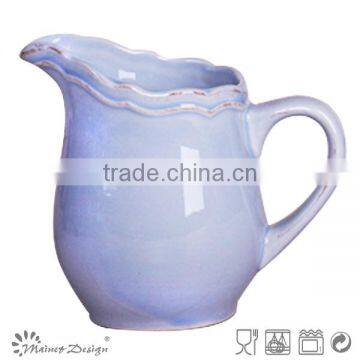 Stoneware Houseware White Ceramic Water Pitchers photo-2