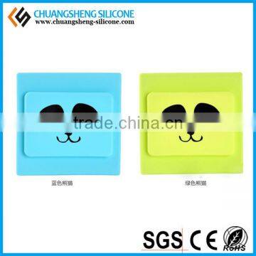 Silicone wall decoration safe socket cover