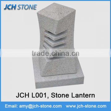 G603 grey granite cheap garden stone outdoor lantern for sale