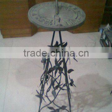 Sundial With Wrought Iron Stand 30" 1701