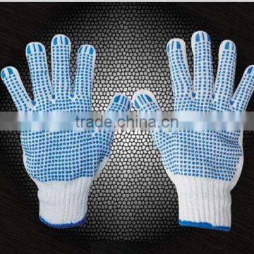 high quality PVC dotted hand care glove/mechanical safety work gloves