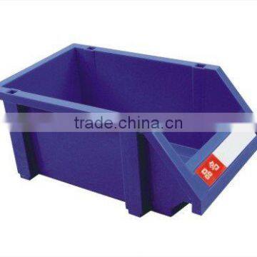 Plastic tote bin stacking accessory bin