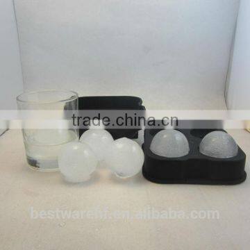 FDA 4 Cavities Silicone Ice Cube Ice Ball Mold photo-2
