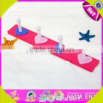 Wholesale Eco-friendly Wooden Kids Coat Hook Convenience Wooden Kids Coat Hook High Quality Wooden Kids Coat Hook W09B021 photo-4
