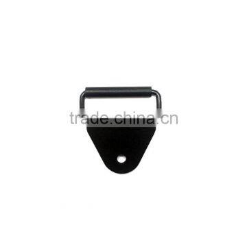 1" Black Chafe With Rectangle Metal Loop & PP Roller, Plastic Chafe With Metal Loop and Roller, POM