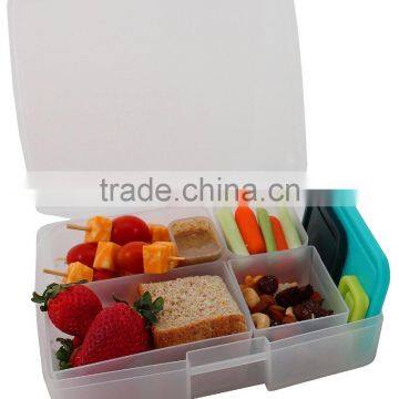 High Quality Multicolor Leak-proof Bento Lunch Box With 5 Removable Containers photo-5