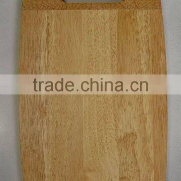 Rubber Wood Cutting Board with Handle
