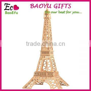 Children's Wooden Environmental 3d Puzzle Toys ,Eiffel Tower 3 d Wooden Puzzles Fancy Toy photo-1