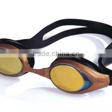 Swimming Goggles with silicone PC mirrored unisex swimming goggles eyewear