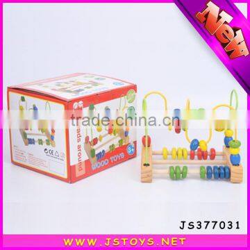 Funny Kids Wooden Toys Educational Beads Around for Children photo-3