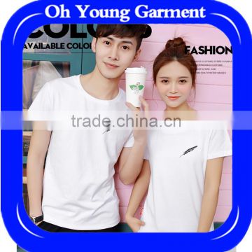 Fashion Couple T-Shir Love Matching Shirts Cotton Couple Tee Tops