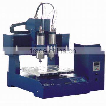 Sell SUDA Mini mechanical cnc carving machine for Aluminum --SD3025SV with two spindle motor