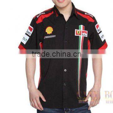 Summer Wear Promotion Racing Shirts For Men