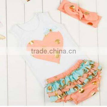 2016Gold Polka Dot Baby Outfits Top Quality Baby Clothes Baby Dresses photo-4