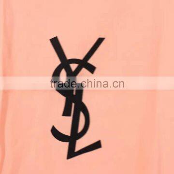 Women Leftover Stock Factory Drectly Sell Orange Print Chiffon T-shirt photo-5