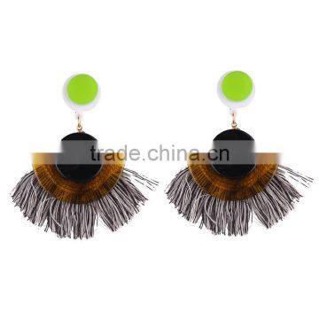 Bohemian Jewelry Arcylic With Tassel Drop Earrings photo-2