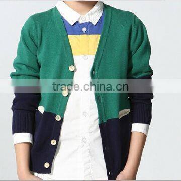 Wholesale Pima Cotton Handmade Baby Boys Cardigan Sweater