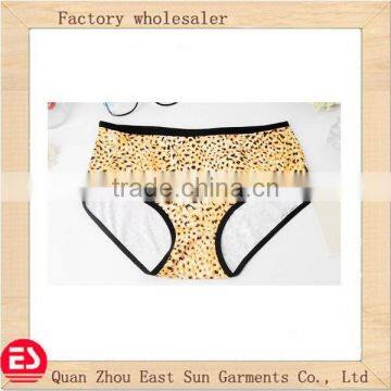 2014 new fashion OEM factory lovely girl print leopard underwear