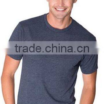 2016 New Fashion Custom Made Short Sleeve Triblend T Shirt 50% polyester 38% cotton 12% rayon Fitness Shirt