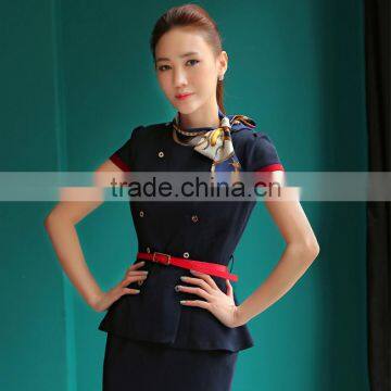 Wholesalse Made in China Suits for Sexy Airline Stewardess Uniform photo-3