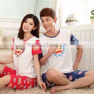 2015 wholesale couple cotton lounge set