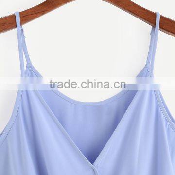 Polyester Crop Top Tank Top2017 New Arrive Womens Different Size for Choice & Short Front Long Back Printed photo-2