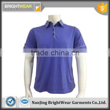 Manufacturer contrast collar short sleeve mens jersey casual cotton polo shirt